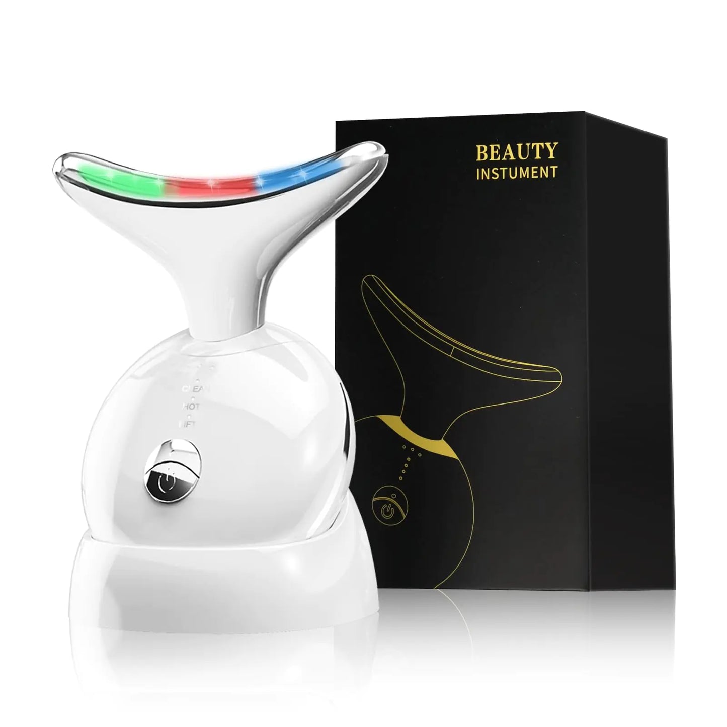 Pansonite Red Light Therapy for Face and NeckRed Light Therapy Wand with 3 ColorFacial Massager Tool for Skin Care3-in-1 Beauty DeviceCold and Hot Face Sculpting Tool