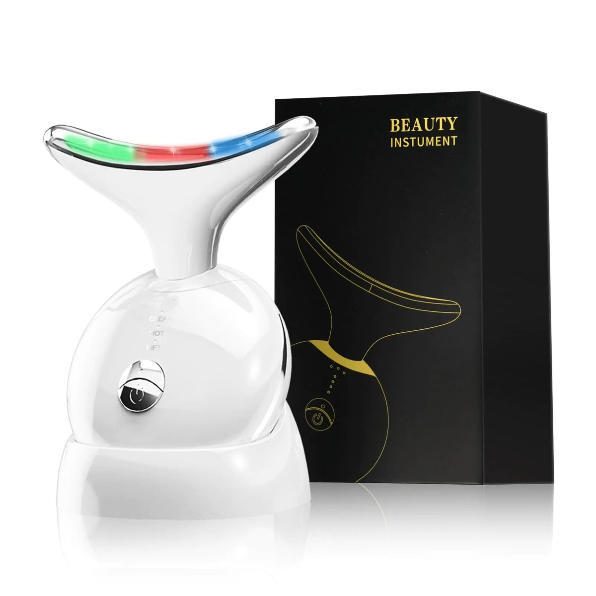 Pansonite Red Light Therapy for Face and NeckRed Light Therapy Wand with 3 ColorFacial Massager Tool for Skin Care3-in-1 Beauty DeviceCold and Hot Face Sculpting Tool